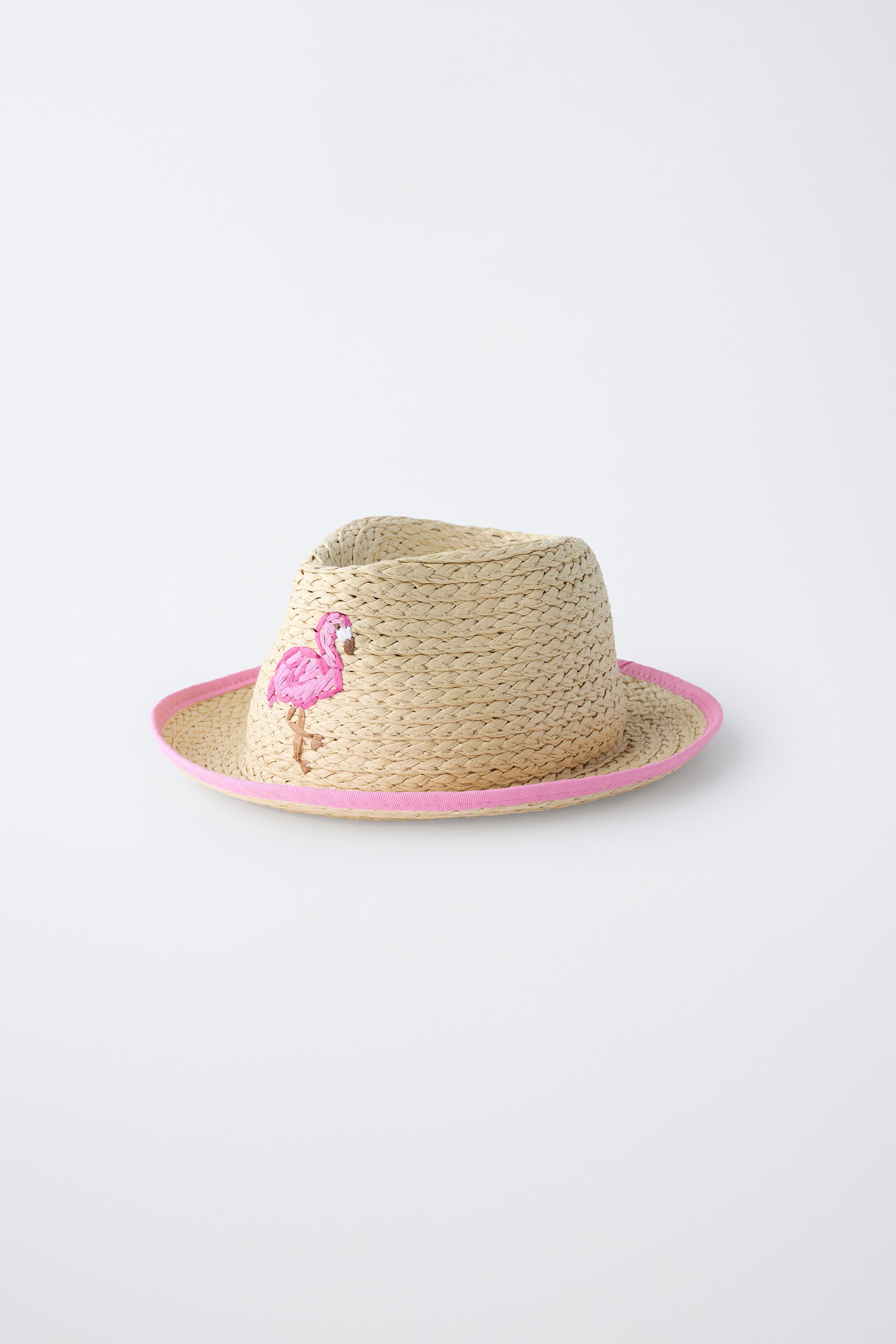 EMBROIDERED STRAW HAT
